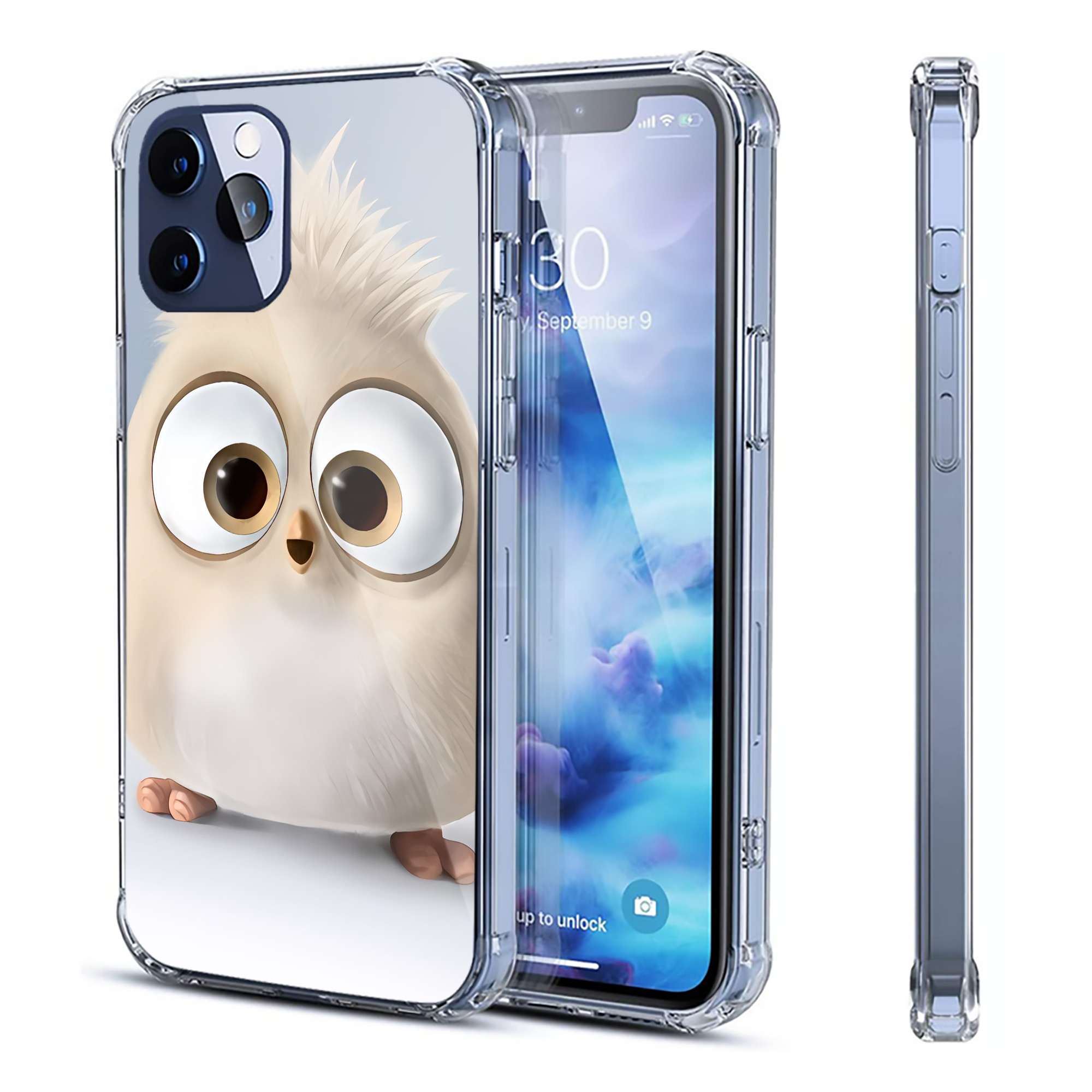 （画像用） Angry Birds アングリーバード 【iPhone 12シリーズ対応】透明スマホケース（クリアソフトケース）